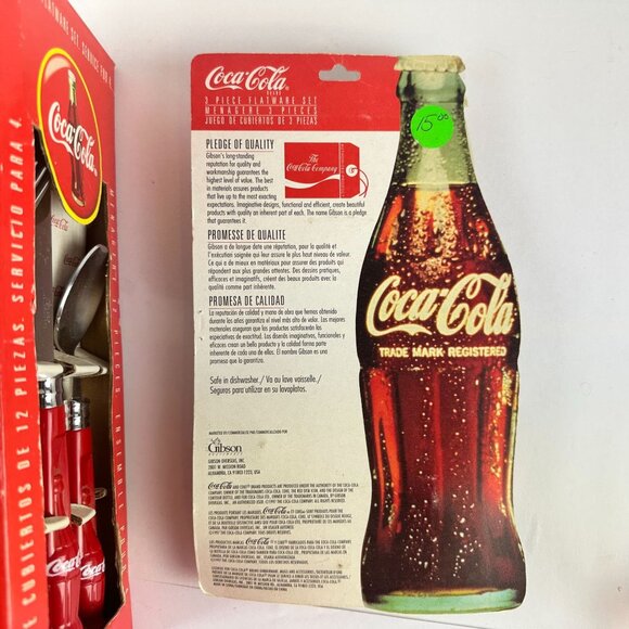 Coca-Cola 12 Pc Flatware Set & 3 Pc Set by Gibson - Picture 4 of 4